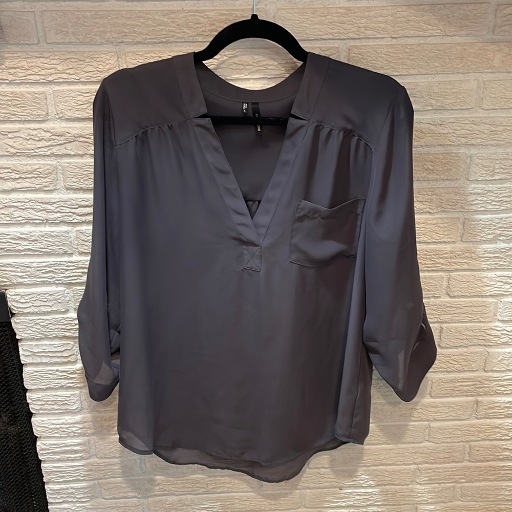 Gray, L, Maurices, Blouse